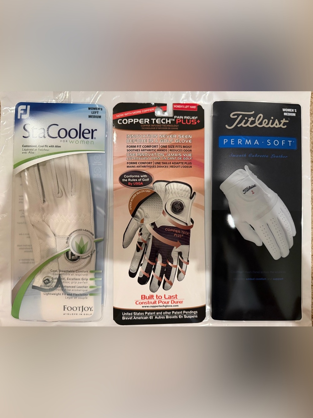 Ladies left Golf Gloves (3)
